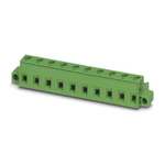 Phoenix Contact 7.62mm Pitch 4 Way Pluggable Terminal Block, Plug, Cable Mount, Screw Termination