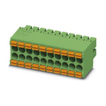 Phoenix Contact 3.5mm Pitch 36 Way Pluggable Terminal Block, Plug, Cable Mount, Spring Cage Termination