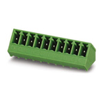 Phoenix Contact 3.81mm Pitch 10 Way Pluggable Terminal Block, Header, Solder Termination