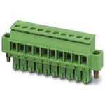 Phoenix Contact 3.5mm Pitch 4 Way Pluggable Terminal Block, Plug, Cable Mount, Screw Termination