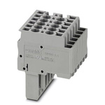 Phoenix Contact 6 Way Pluggable Terminal Block, Plug, Spring Cage Termination