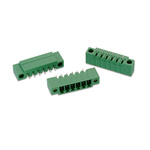 Wurth Elektronik 3.5mm Pitch 7 Way Pluggable Terminal Block, Header, PCB Mount, Solder Termination