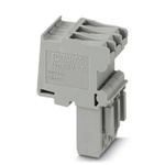 Phoenix Contact 3 Way Pluggable Terminal Block, Plug, DIN Rail, Spring Cage Termination