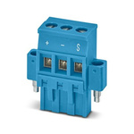 Phoenix Contact 5.08mm Pitch 3 Way Pluggable Terminal Block, Plug, Screw