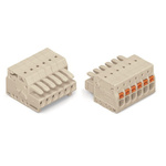 Wago 3.5mm Pitch 2 Way Pluggable Terminal Block, Plug, Through Hole