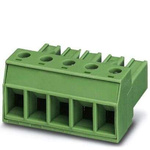 Phoenix Contact 7.62mm Pitch 5 Way Pluggable Terminal Block, Plug, Through Hole