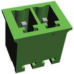 TE Connectivity 3.81mm Pitch 2 Way Pluggable Terminal Block, Header, Through Hole, Solder Termination