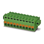 Phoenix Contact 5.08mm Pitch 5 Way Pluggable Terminal Block, Plug, Spring Cage Termination
