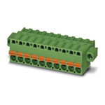 Phoenix Contact 5mm Pitch 8 Way Pluggable Terminal Block, Plug, Spring Cage Termination