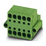 Phoenix Contact 7.62mm Pitch 3 Way Pluggable Terminal Block, Plug, Spring Cage Termination