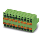 Phoenix Contact 5.08mm Pitch 10 Way Pluggable Terminal Block, Plug, Spring Cage Termination