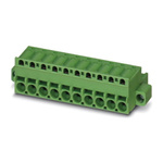 Phoenix Contact 5.08mm Pitch 12 Way Pluggable Terminal Block, Plug, Spring Cage Termination