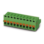 Phoenix Contact 5mm Pitch 3 Way Pluggable Terminal Block, Plug, Spring Cage Termination
