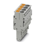 Phoenix Contact Pluggable Terminal Block, Plug, Push In Termination