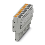 Phoenix Contact 8.2 mm Pitch Pluggable Terminal Block, Plug, Push In Termination