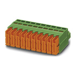Phoenix Contact 3.81mm Pitch 8 Way Pluggable Terminal Block, Plug, Cable Mount, Screw Termination