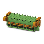 Phoenix Contact 3.5mm Pitch 8 Way Pluggable Terminal Block, Plug, Cable Mount, Spring Cage Termination