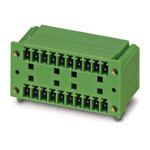 Phoenix Contact 3.81mm Pitch 10 Way Pluggable Terminal Block, Header, Solder Termination