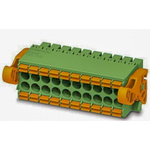 Phoenix Contact 3.5mm Pitch 17 Way Pluggable Terminal Block, Plug, Spring Cage Termination