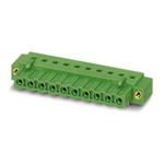 Phoenix Contact 5.08mm Pitch 15 Way Right Angle Pluggable Terminal Block, Inverted Header, Through Hole, Solder