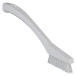 Vikan White 15mm PET Extra Hard Scrubbing Brush for Engineering Cleaning