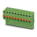 Phoenix Contact 5.08mm Pitch 9 Way Pluggable Terminal Block, Plug, Spring Cage Termination