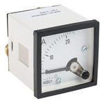 HOBUT D48SD Analogue Panel Ammeter 0/25A Direct Connected AC, 48mm x 48mm Moving Iron