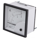 HOBUT D72SD Analogue Panel Ammeter FSD 0/5A Dual Scale 0/10A & 0/3A AC, 72mm x 72mm Moving Iron