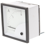 HOBUT D72SD Analogue Panel Ammeter 0/10A Direct Connected AC, 72mm x 72mm Moving Iron