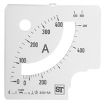 Sifam Tinsley Analogue Ammeter Scale, 480A, for use with 96 x 96 Analogue Panel Ammeter