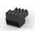 TE Connectivity 3.5mm Pitch 4 Way Pluggable Terminal Block, Plug, Cable Mount, Screw Termination