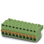 Phoenix Contact 5.08mm Pitch 8 Way Pluggable Terminal Block, Plug, Panel Mount, Screw Termination