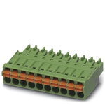 Phoenix Contact 3.81mm Pitch 8 Way Pluggable Terminal Block, Plug, Cable Mount, Spring Cage Termination