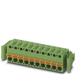 Phoenix Contact 5.08mm Pitch 3 Way Pluggable Terminal Block, Plug, Panel Mount, Screw Termination