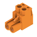 Weidmuller 5.08mm Pitch 2 Way Right Angle Pluggable Terminal Block, Plug, Through Hole, Screw Termination