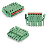 Wurth Elektronik 3.5mm Pitch 7 Way Vertical Pluggable Terminal Block, Plug, Cable Mount, Solder Termination