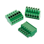 Wurth Elektronik 3.81mm Pitch 4 Way Horizontal Pluggable Terminal Block, Plug, Cable Mount, Screw Termination