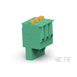 TE Connectivity 5mm Pitch 6 Way Vertical Pluggable Terminal Block, Plug, Spring Termination