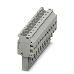 Phoenix Contact 11 Way Pluggable Terminal Block, Plug, DIN Rail, Screw Termination
