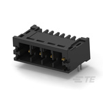 TE Connectivity 5mm Pitch 4 Way Pluggable Terminal Block, Header, Through Hole