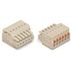 Wago 3.5mm Pitch 4 Way Pluggable Terminal Block, Plug, Through Hole