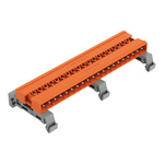 Wago 5.08mm Pitch 20 Way Horizontal Pluggable Terminal Block, Pin Header, DIN Rail Mount, Wire Termination