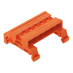 Wago 7.62mm Pitch 6 Way Horizontal Pluggable Terminal Block, Pin Header, DIN Rail Mount, Wire Termination