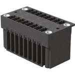 Weidmüller 3.81mm Pitch 16 Way Pluggable Terminal Block, Header, Through Hole, Solder Termination