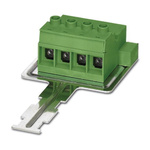 Phoenix Contact 15mm Pitch 4 Way Pluggable Terminal Block, Inverted Plug, Cable Mount, Screw Termination