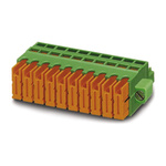 Phoenix Contact 3.81mm Pitch 10 Way Pluggable Terminal Block, Plug, Cable Mount, Screw Termination