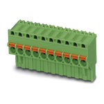 Phoenix Contact 5mm Pitch 15 Way Pluggable Terminal Block, Plug, Spring Cage Termination