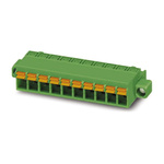 Phoenix Contact 5.08mm Pitch 2 Way Pluggable Terminal Block, Plug, Spring Cage Termination