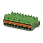 Phoenix Contact 3.5mm Pitch 4 Way Pluggable Terminal Block, Plug, Cable Mount, Spring Cage Termination