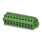 Phoenix Contact 5.08mm Pitch 16 Way Pluggable Terminal Block, Plug, Spring Cage Termination